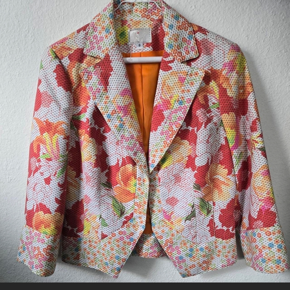 Floral Multicolor Women's Jacket
